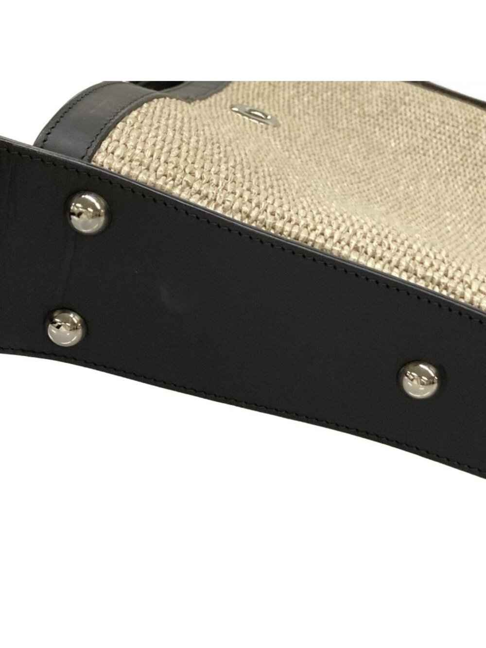 Balenciaga Shoulder Bag Ivory Black Basket Leather - Picture 13 of 15